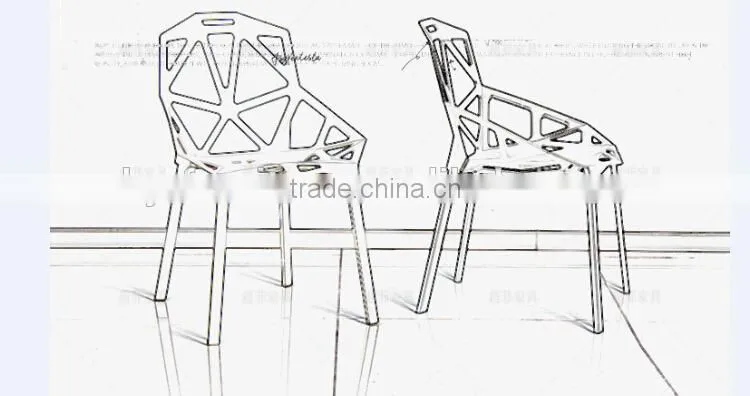 morden design white plastic chair one plastic chair one HYH-9128