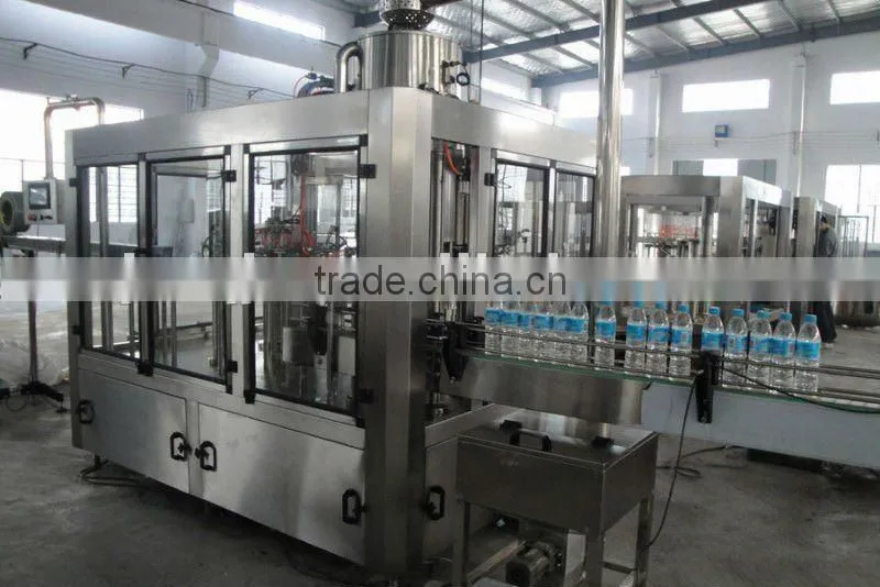 Washing filling and capping machine