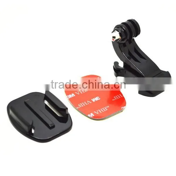 Gopros accessories J-Hook Buckle Flat Mount with 3M sticker, for Go Pro Heros 4 3+/3/2/1 GP57