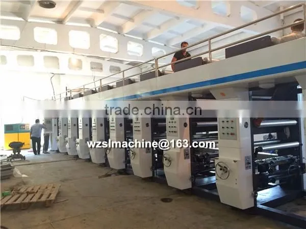 high speed computer Control roll to roll paper roto gravure printing machine
