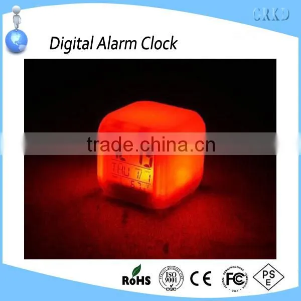 Chinese WholeSale Funny Digital LED Color Changing Alarm Clock