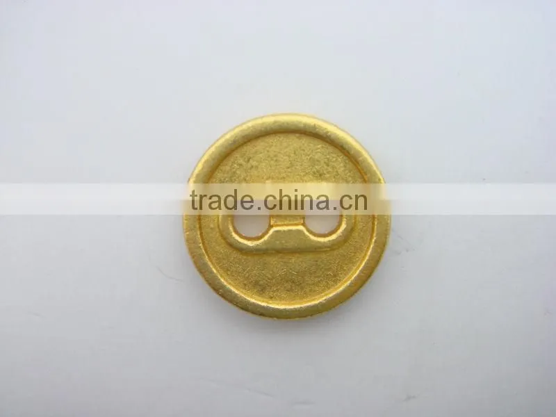 11mm new style fashion men gold 2 hole button