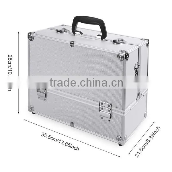 Homdox Home Cosmetic Organizer Case Jewelry Box Lockable Makeup Box OS004506