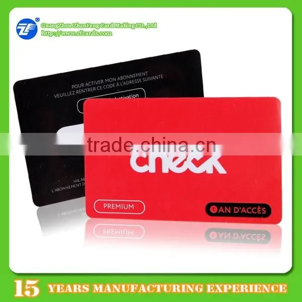 High Quality customized Rfid plastic id card