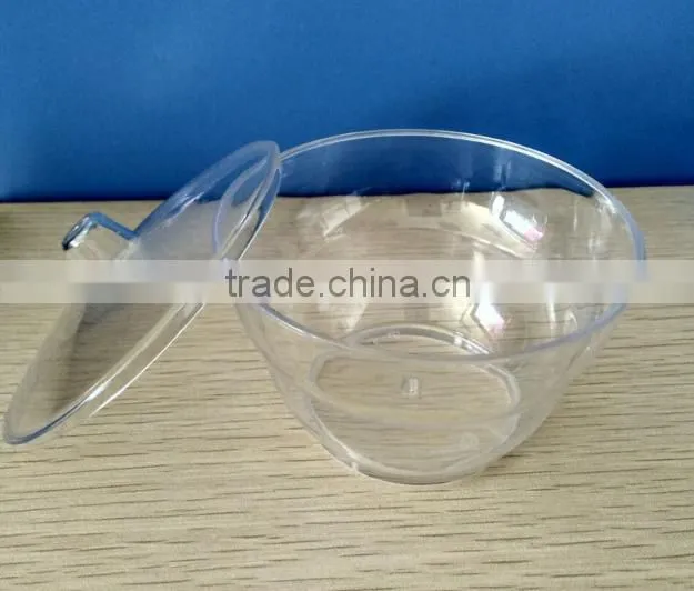 transparent plastic bowl type and food,food use disposable tablewareand round bowl