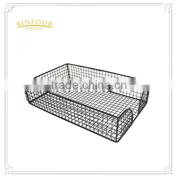 office wall hanging metal magazine rack with hook