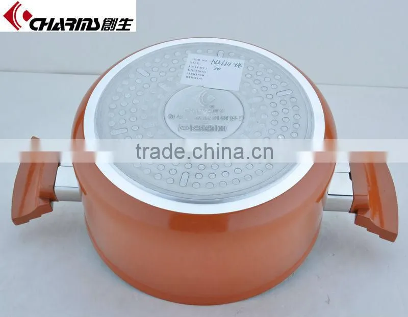 Color Coating Non-stick 20cm Aluminum Clay Pots ACS635