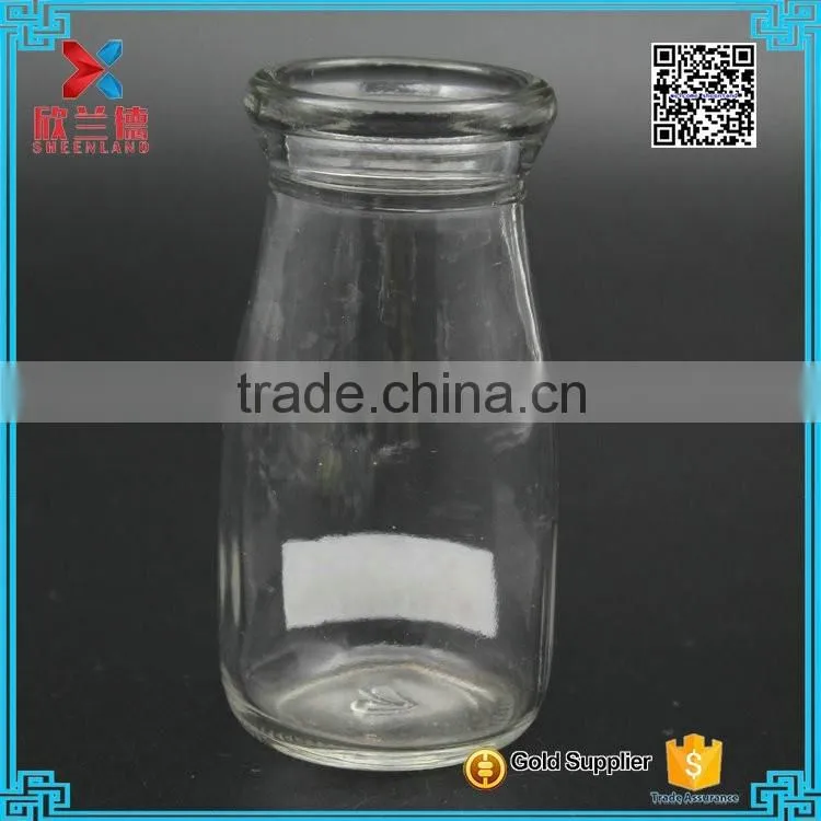 100ml Mini Glass Milk pudding Jars Wholesales With Plastic Cap factory price