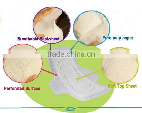 Water proof leak guard and 3 pcs high quality sanitary napkins from China