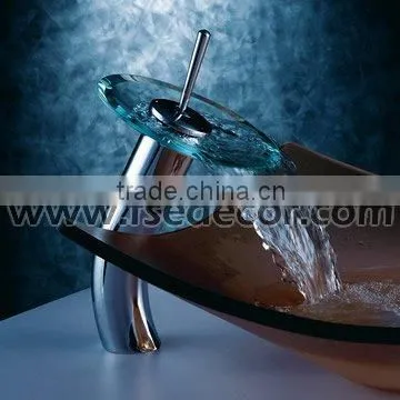 Sink Tap with Round Glass Spout