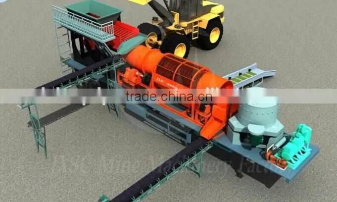 Good effect clay cleaning trommel,wash mud trommel