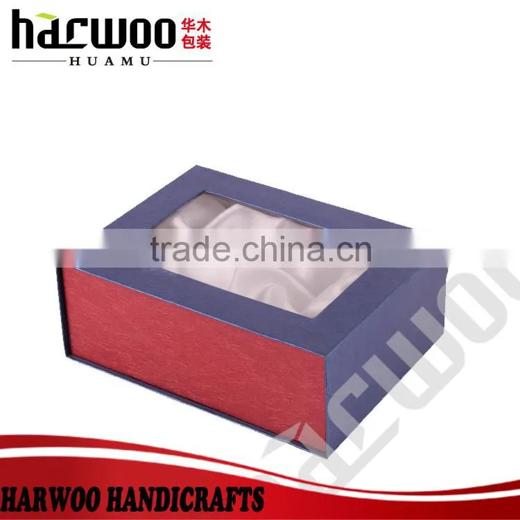 Charming cardboard packing perfume box with clear window