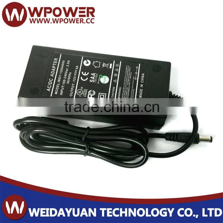Adapter CE FCC UL SAA CCC Class 2 Standard 12v 4a dc power supply circuit