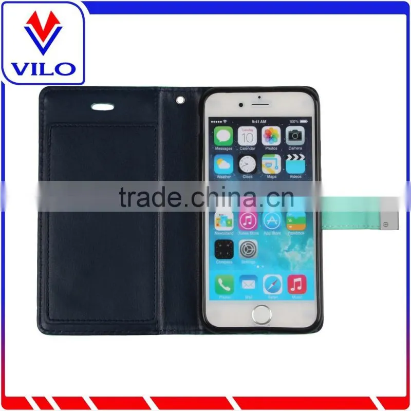 New Arrival Fancy Protective Case Wallet Case With Card Holder For iPhone 6 Case