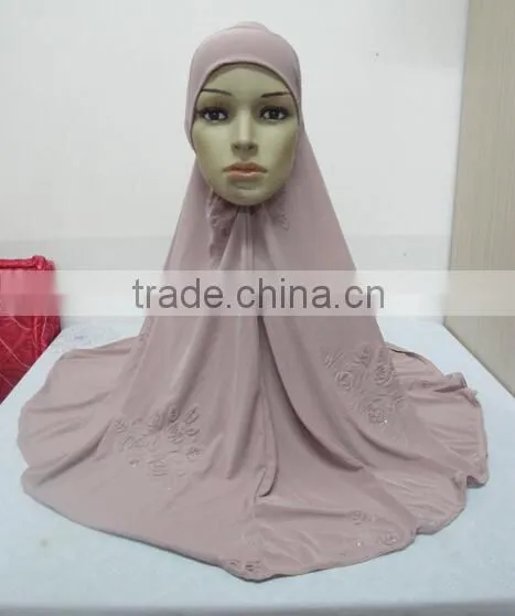H306 big size muslim hijab with flower prints,islamic scarf