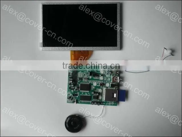 Promotional 5'' inch video module for greeting cards, video greeting card module, video module for cards