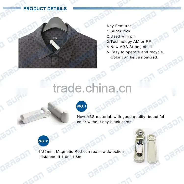 Promotion for ready stock EAS security tag & Clothing store security tag & Anti-theft clothing tags
