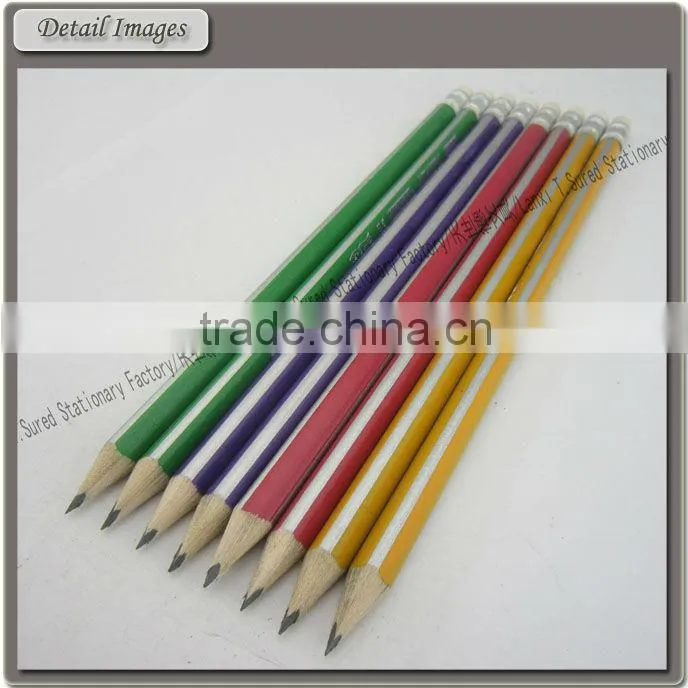 Triangle Stripe HB Pencil With Eraser