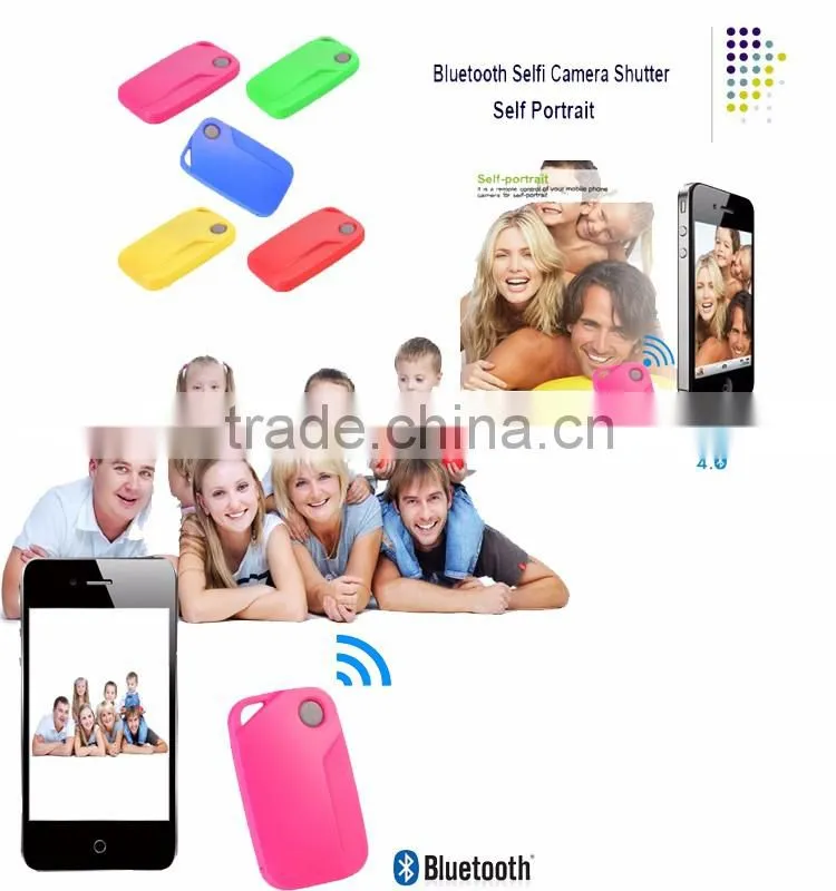 Mini personal GPS key tracker with selfie remote function