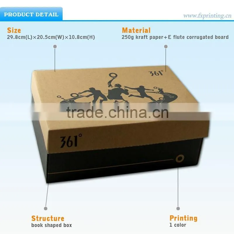 Custom Printed Decorative Name Recycled Paper Cardboard Shoe Boxes Wholesale