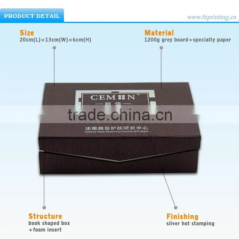 China Supplier Design Templates Paper Perfume Packaging Gift Box