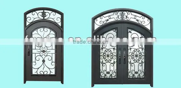 Wrought iron main gate designs for home