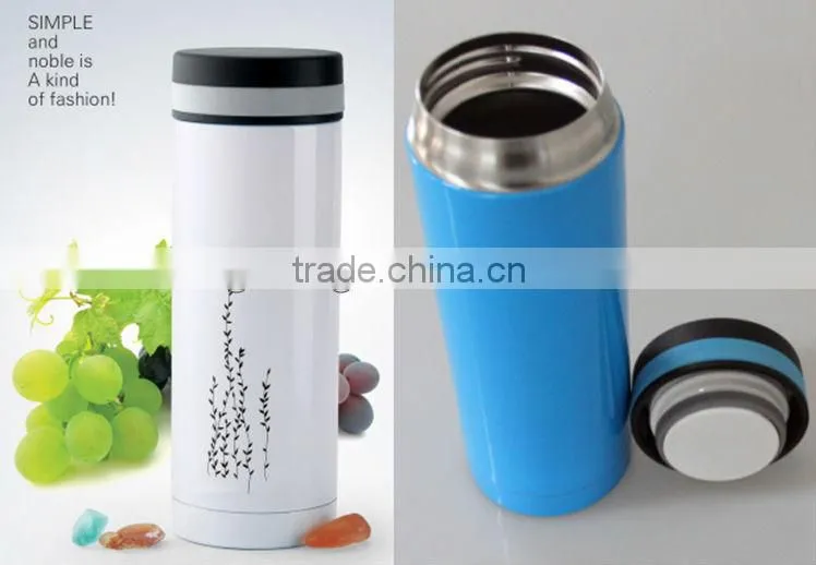 cute cartoon doubble wall stainless steel vacuum travel sport cup