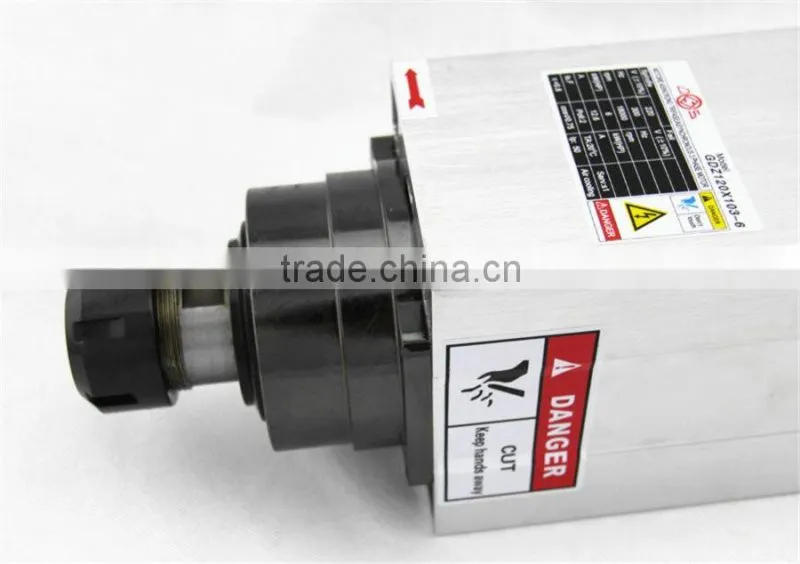 GDZ120x103-6 Toauto 18000rpm 6kw engraving machine spindle motor