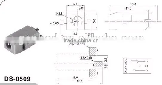 SMD good quality DC power jack