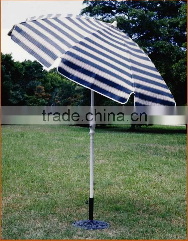 wooden color coated aluminum Garden Umbrella, decorative garden umbrellas, outdoor sun garden umbrella