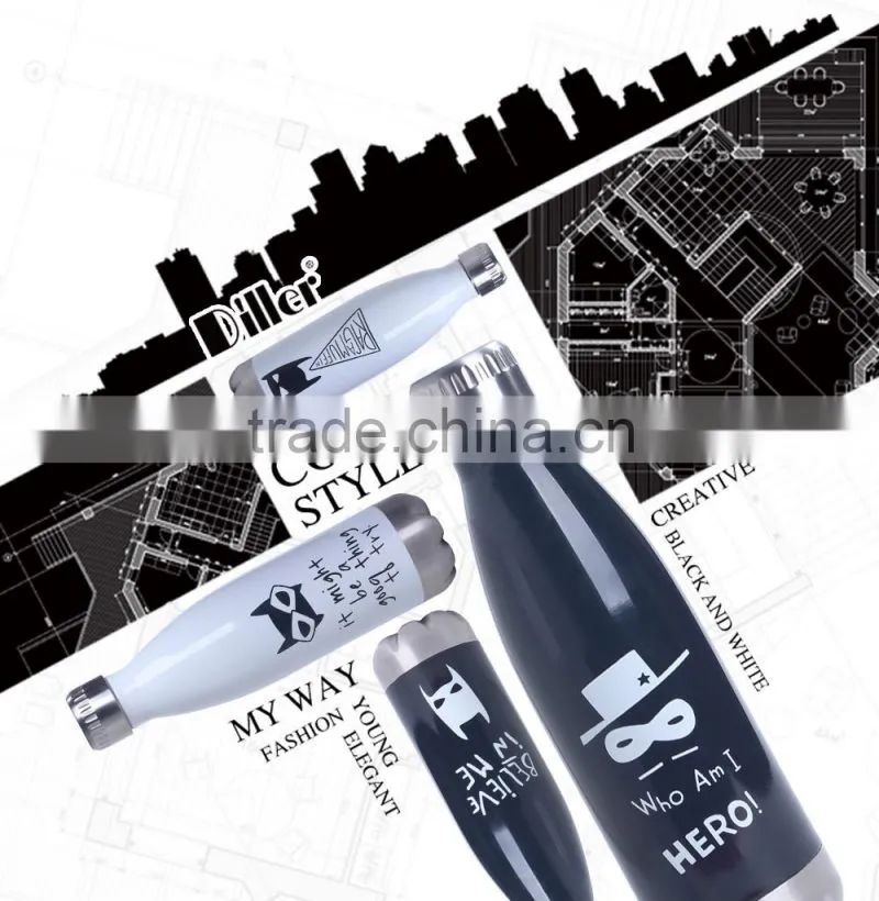 2016 new design custom logo cola thermos flask thermos bottle 500ML