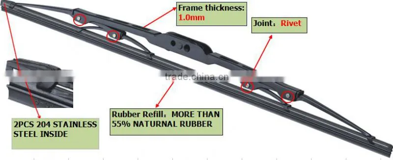 screw type wiper blade for import cars from japan screw hook
