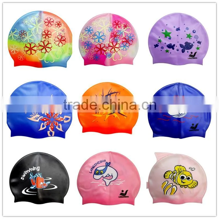 Children swiming caps, swimming pool caps, junior swim caps with good design