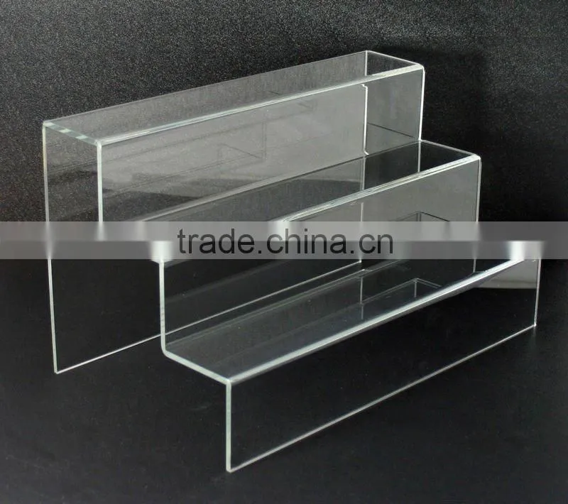 Acrylic 3 Step Freestanding Display Rack (Shelf/ Riser / Stand)