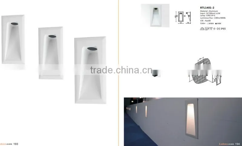 Modern IP65 outdoor led solar stair light