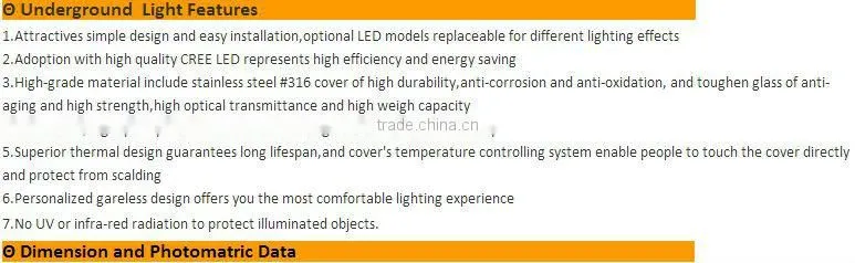 Led Floor inside garden Tile Light