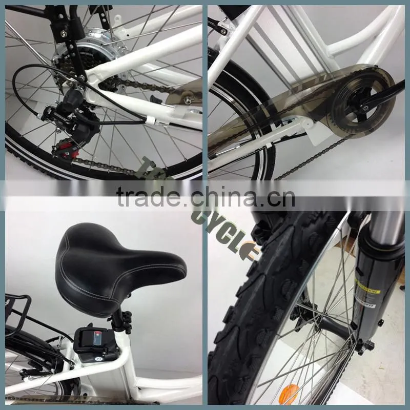 Alloy frame made in china 26inch cheap powerful easy rider electric city bike