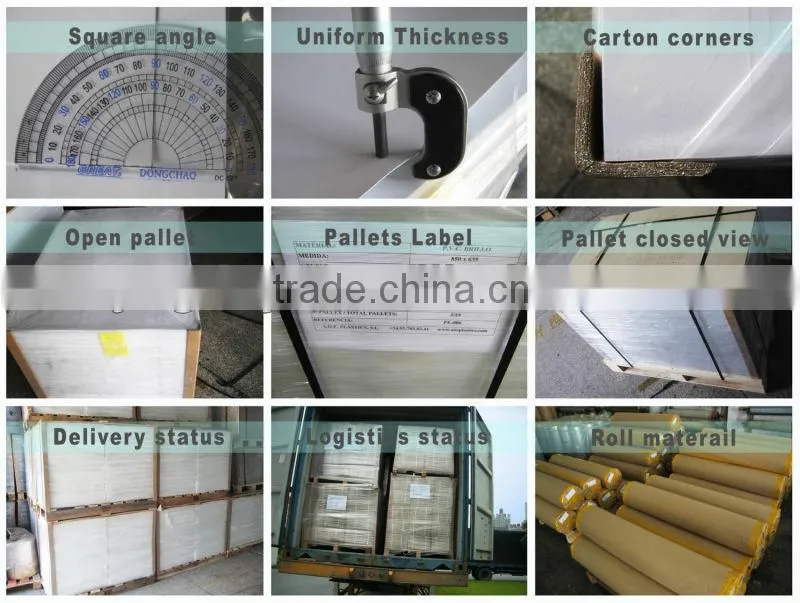 Blue rough matt rigid PVC sheets for offset printing