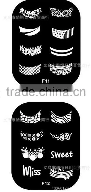 DIY metal stamping nail art