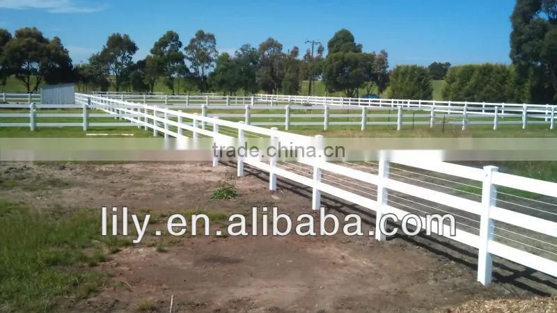 vinyl horse fence, popular style in overseas market