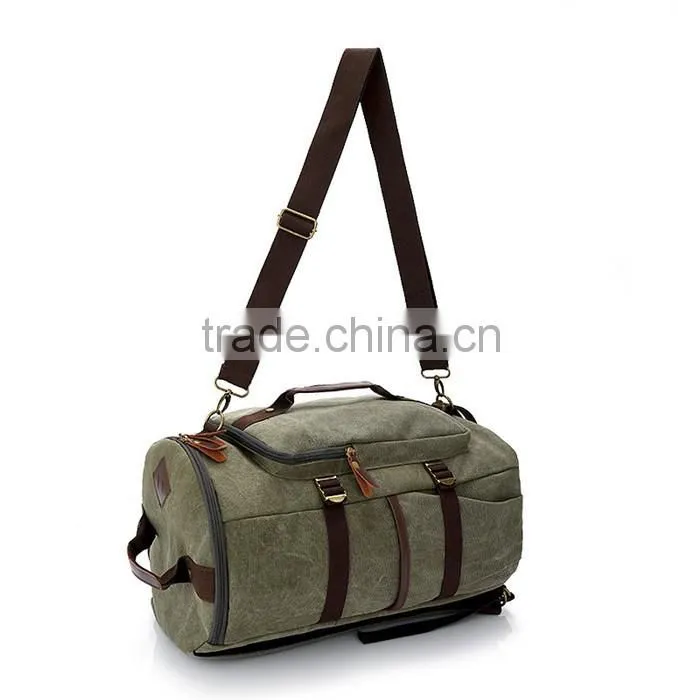 Large Capacity Daily Backpack for Men Travel Hiking Canvas Backpack Bag