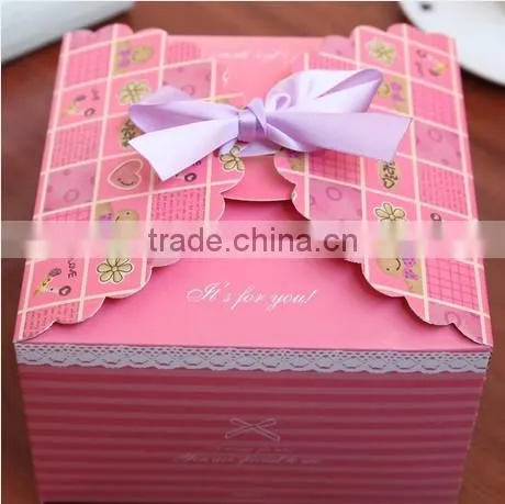 High quality exquisite wedding paper gift box for candy