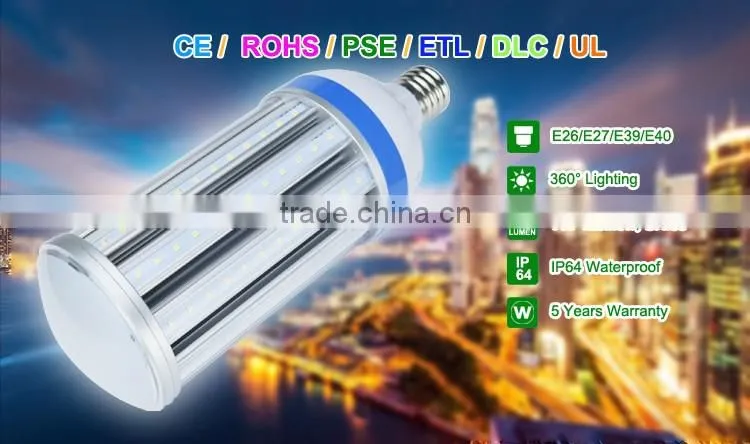 High brightness IP64 80w 360 degree E39 led corn light bulb lamp for outdoor and indoor using