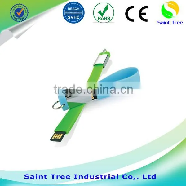 logo silicone bracelet usb flash drive