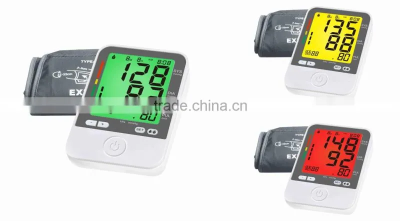Arm style bp monitor / digital blood pressure monitor for household