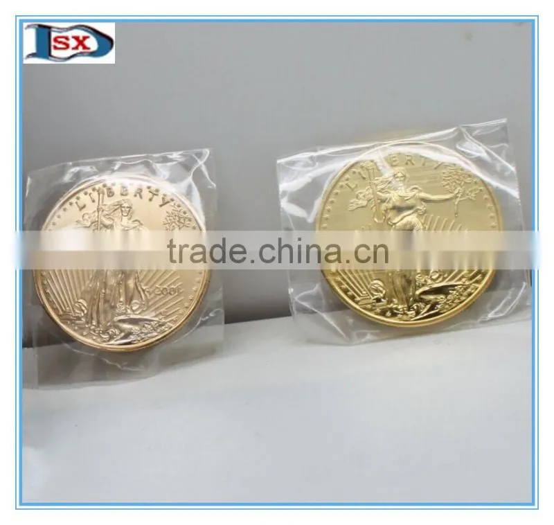 .999 fine gold folk art style gold coin/high imitation 22karat souvenir use gold coin in stock