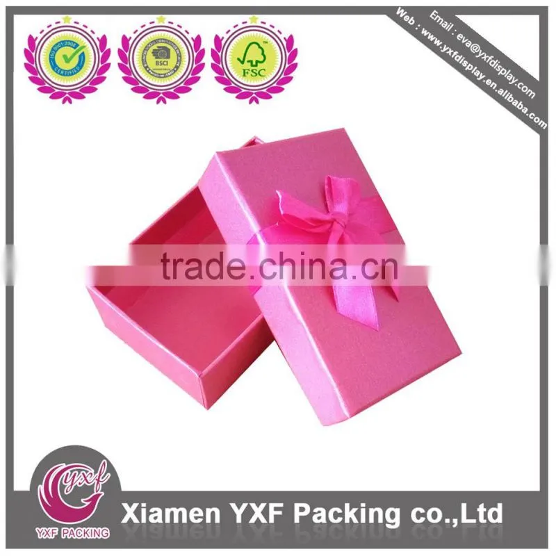 Pink gift box package