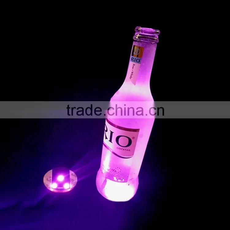 Novelty China Plastic Glasses Sticker Led Coaster,led light sticker