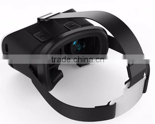 Adjustable waterproof cardboard google plastic for all cellphone size from 4.7-6.0 inch 3D video glasses