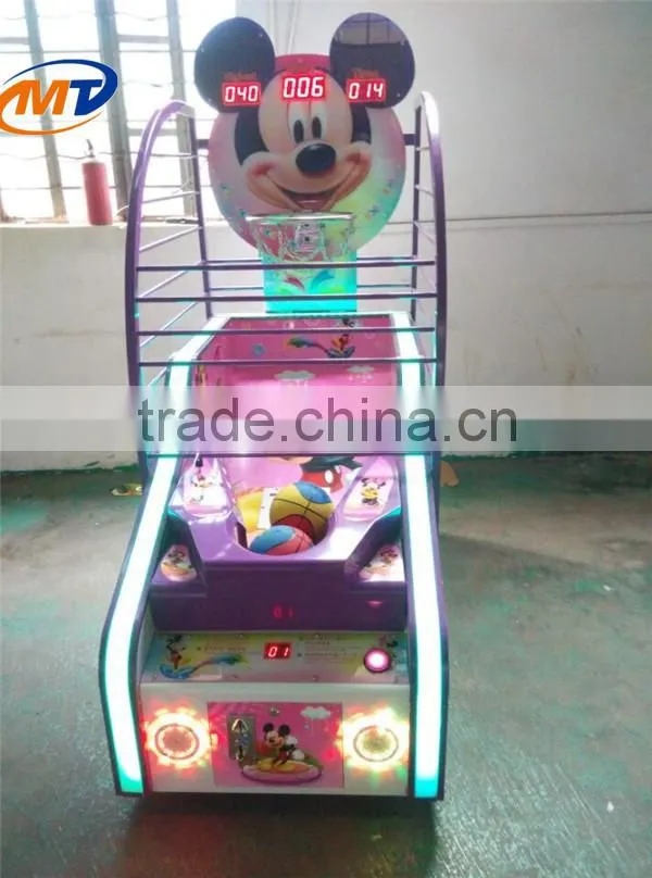 electronic coin operated basketball arcade hoop game machine for children